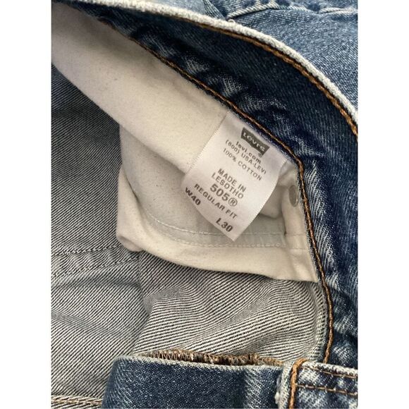 Levi’s Regular Fit 505 Jeans Denim Workwear Everyday Casual - Picture 6 of 7